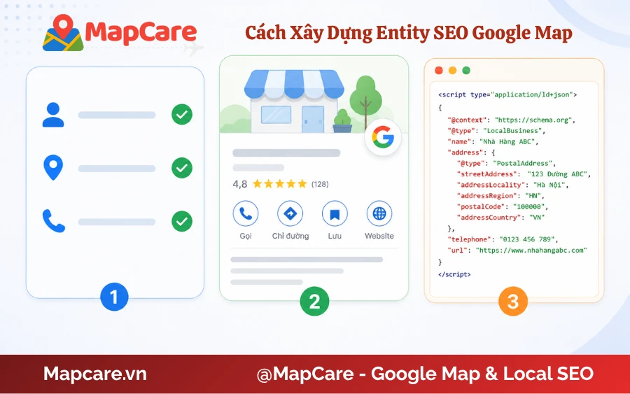 Cách xây dựng Entity SEO Google Map lên top bản đồ
