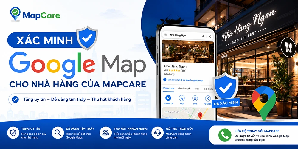 Hướng dẫn xác minh Google Map cho nhà hàng