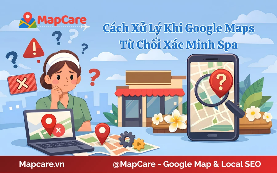 Cách xử lý khi Google Maps từ chối xác minh spa