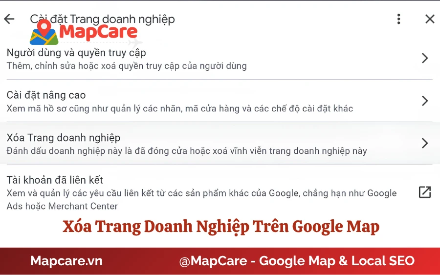 Cách xóa cửa hàng trên Google Map bằng tài khoản quản trị