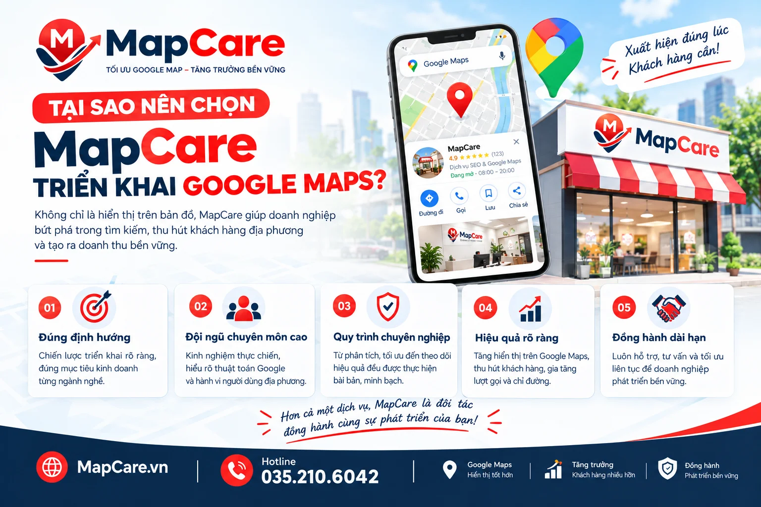 Tại sao nên chọn MapCare triển khai Google Maps